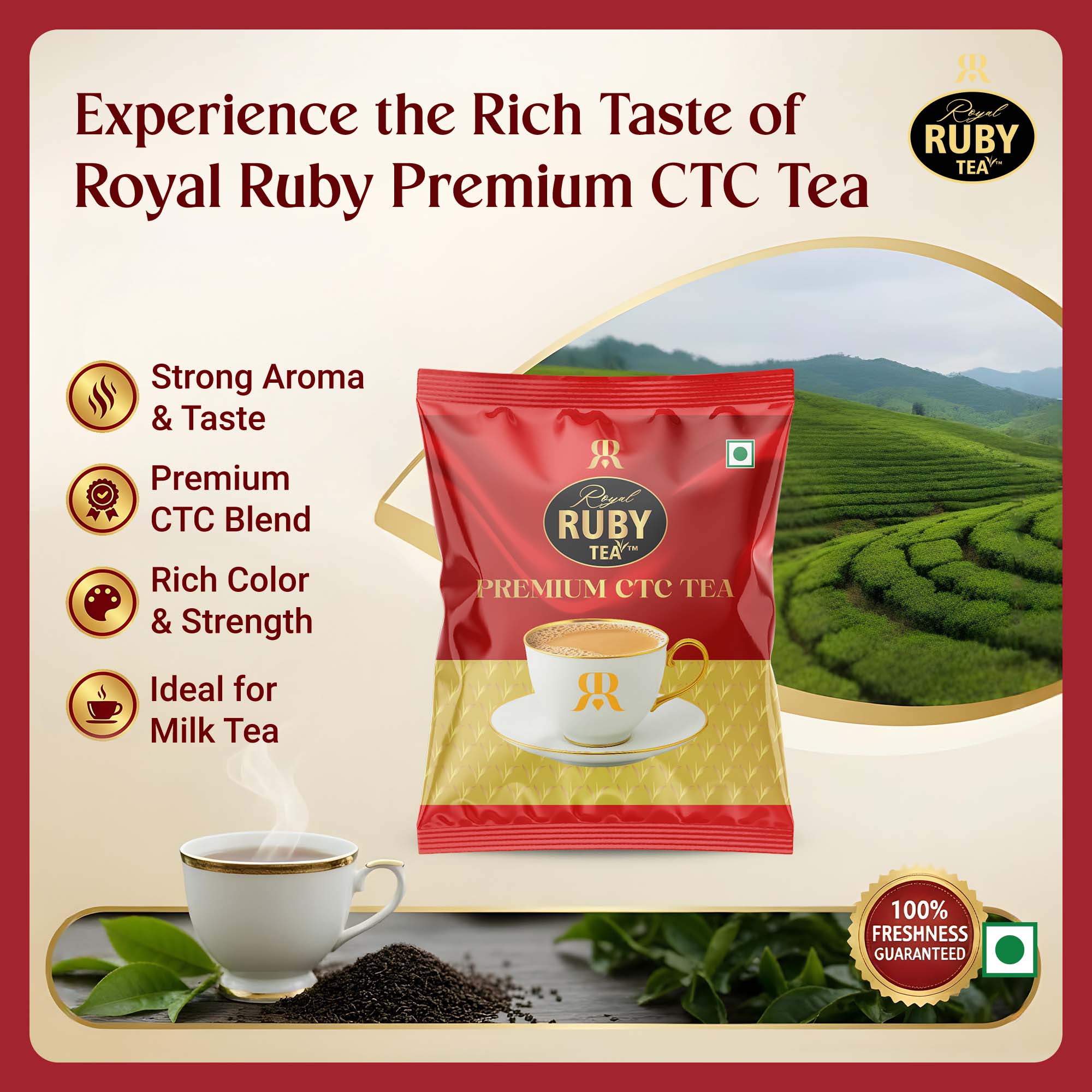Royal Ruby Premium Royal Tea Rs 10/- Pouch